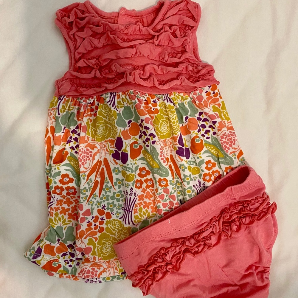 0-3 month Magnetic Me Modal Dress and Diaper Cover